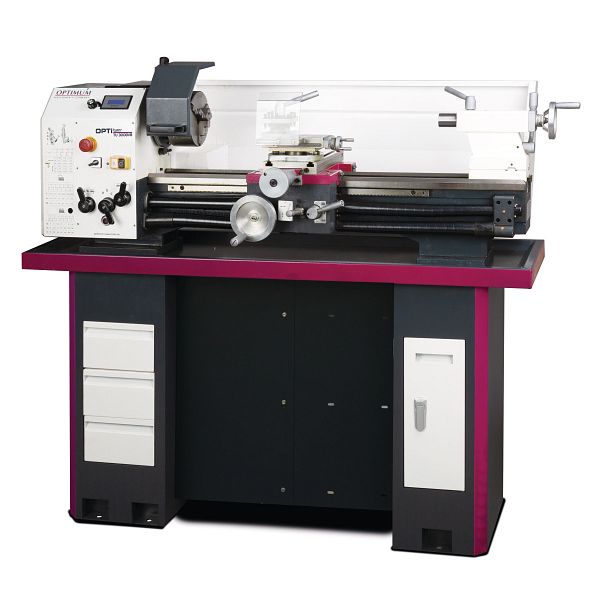 OPTIMUM OPTITURN TU 2506, 230V Leitspindeldrehmaschine mit Vorschubgetriebe EUR 2.299,00