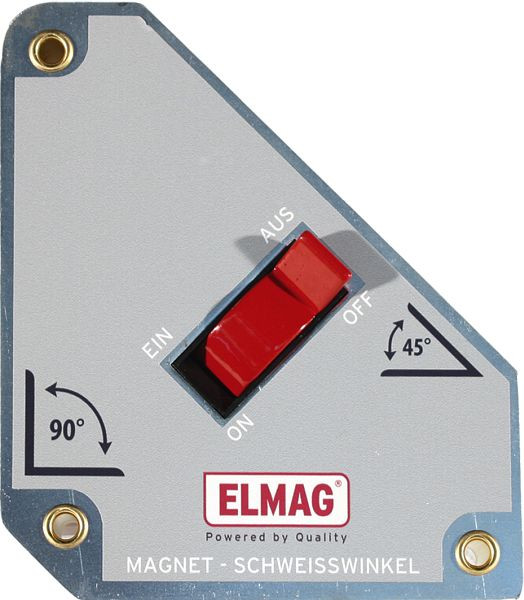 ELMAG Magnet-Schweisswinkel MSW 'schaltbar, ' für 45°/135, 90° Schweißungen, 152x130x35mm, 54407