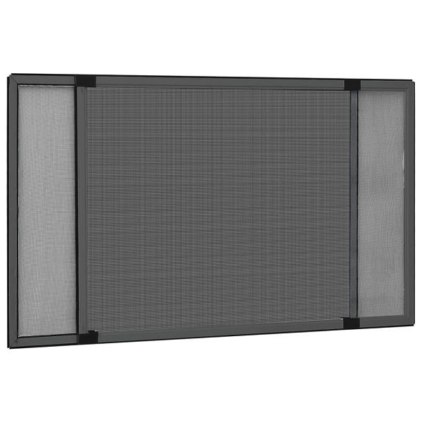 vidaXL Teleskop-Fliegengitter für Fenster Anthrazit (100-193)x75 cm, 149043