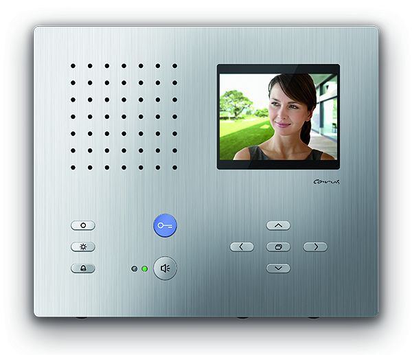 TCS Video Innenstation zum Freisprechen Serie Carus ADAPTO, Aufputzmontage silber, CAI2100-0150