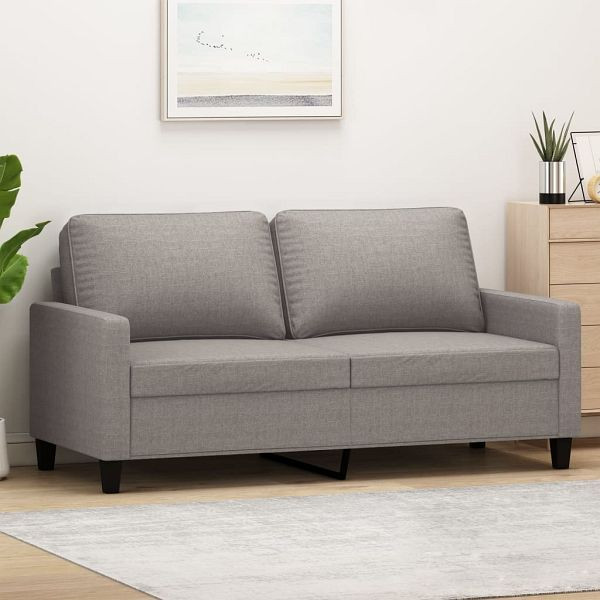 vidaXL 2-Sitzer-Sofa Taupe 140 cm Stoff, 359170, 8721012138964