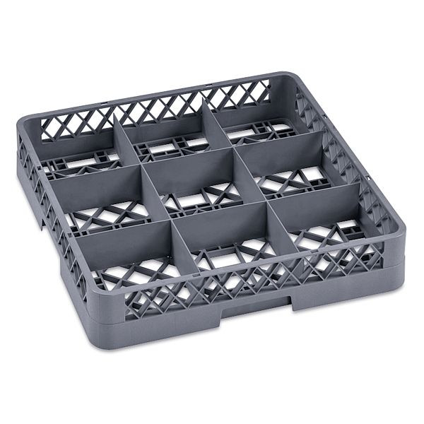 WAS Dish Rack 98 Gläserkorb mit 9 Einteilungen, 15,5 x 15,5 x 8,7, cm, Polypropylen, 9860009