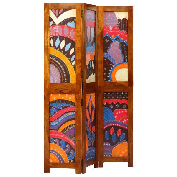 vidaXL Raumteiler 3 Paneele Honigbraun 35x1,5x160 cm Massivholz Akazie, 4016529