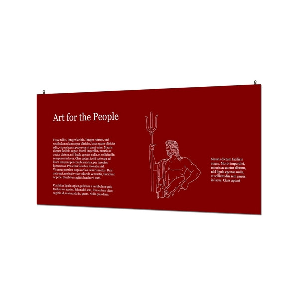 Showdown Displays Indoor Wandschild Basic 60 x 120 cm KAPA 5 mm, FBW600x1200-KP5