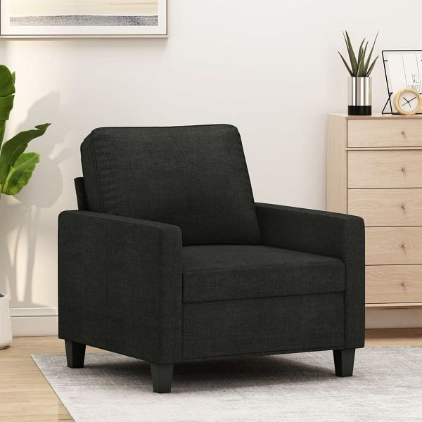 vidaXL Sessel Schwarz 60 cm Stoff, 359151, 8721012138773
