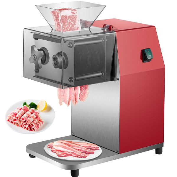 VEVOR Kommerzielle Fleischschneider Allesschneider 850W 7mm Aufschnittmaschine, XXJYQPJHSO7MMA9N0V2