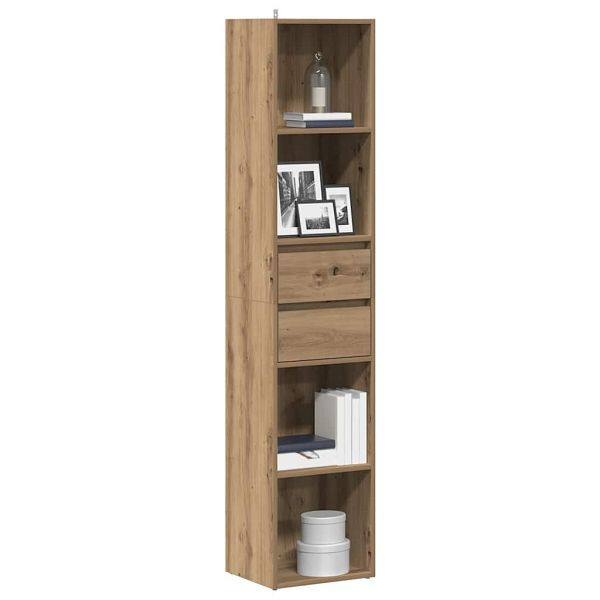 vidaXL Bücherregal Artisan-Eiche 36x30x171 cm Holzwerkstoff, 856047