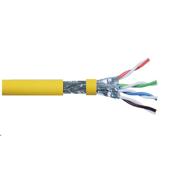 ROLINE S/FTP-(PiMF-)Kabel, Kategorie 8 (Class I), Massivdraht, AWG22, LSOH, VE: 100 m, 21.15.0005