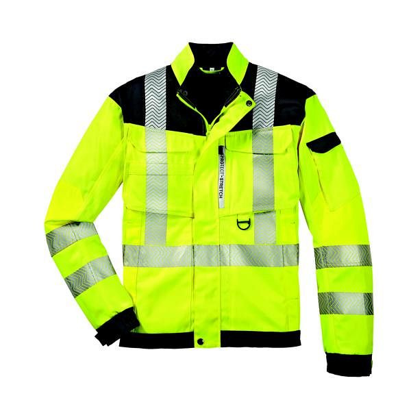 4PROTECT Warnschutz-Bundjacke KENTUCKY, Größe: M, Farbe: leuchtgelb/grau, 3816-M