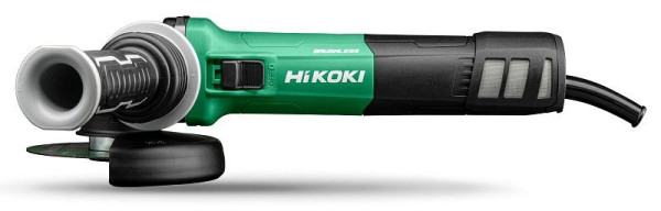 HiKOKI Winkelschleifer 125 mm, Schiebe Schalter, 125 mm, 1320 W, Wiederanlaufschutz (inkl. Turbo-Flansch), G13VE2 (Karton) (Brushless), G13VE2WQZ