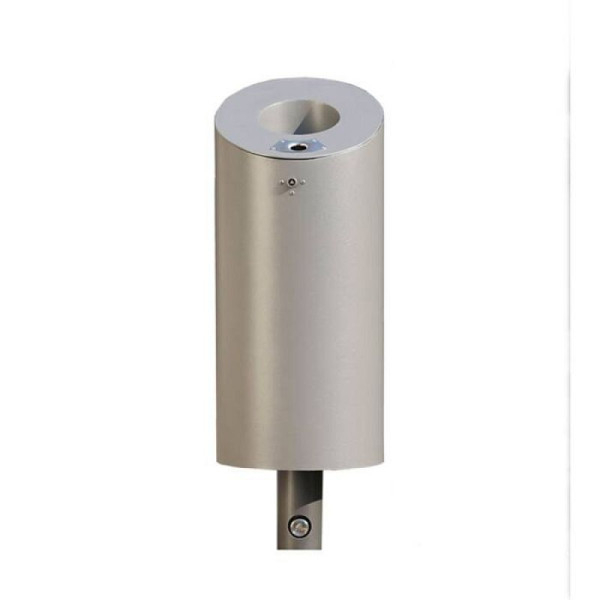 Stein HGS Abfallbehälter -Naxos-, 50 Liter/350x1027mm, herausnehmbar mit 3p-Technologie, (Dreikantverschluss), inkl. Bodenhülse, DB 703 eisenglimmer, 40186-01