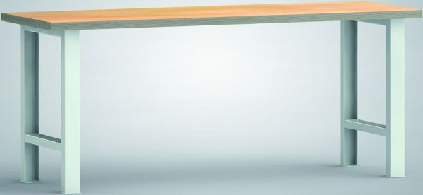 KLW Standard-Werkbank, 2000 x 700 x 840 mm, mit Buchen-Multiplexplatte, zerlegt, WS500N-2000M40-X1581