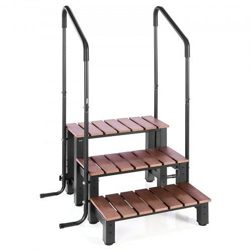 VEVOR 3-stufige Badewannen- und Pooltreppe, 640mm breite Außentreppe für Pools, 249kg Tragkraft, vielseitig einsetzbar, 3JTJBDCWGNDFTIP0Z001V0