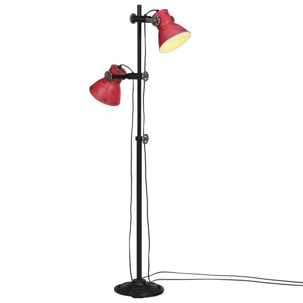 vidaXL Stehleuchte 25 W Rot 25x25x90/160 cm E27, 371847