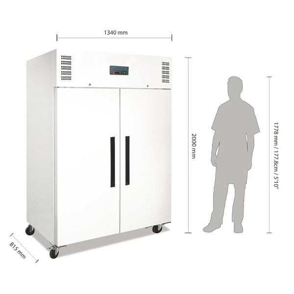 Polar Kühlschrank weiß 2-türig 1200L, CC663