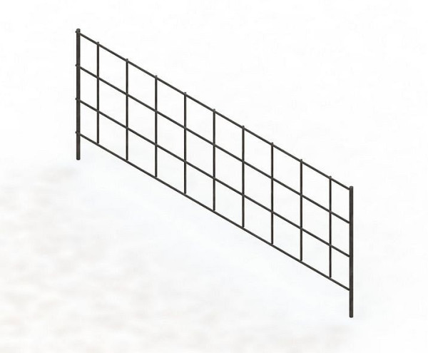 Meta Freistehendes MSN Trenngitter Tiefe 500 mm, verzinkt, (470 x, 2002581