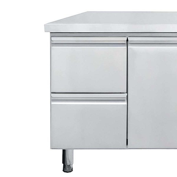 Vaiotec 2er Schubladenset für Kühltische EASYLINE 700 Links, 50 kg Tragkraft, 10011
