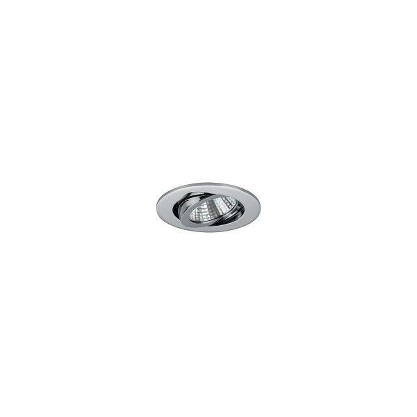 Brumberg LED-Einbaustrahler 7W 3000K A++ 740lm chrom glänzend, rund 1LED IP20 38° 12361023, 104339