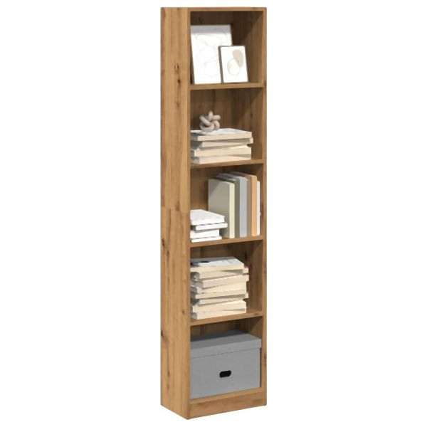 vidaXL Bücherregal Artisan-Eiche 40x24x176 cm Holzwerkstoff, 857800