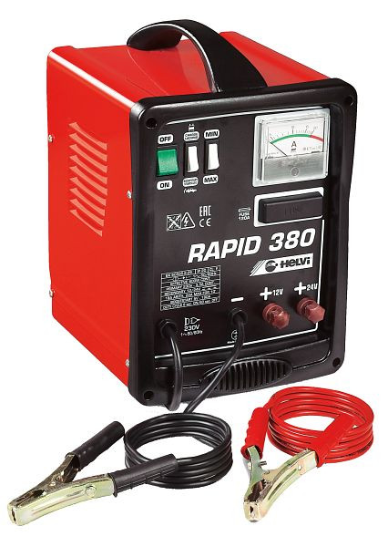 Rapid Tragbares Batterieladegerät mit Starthilfe, Ladespannung 12/24 V, 900  W, 77 211