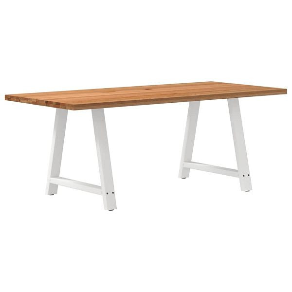 vidaXL Esstisch Hellbraun 200x90x74 cm Massivholz Eiche Rechteckig, 3304264