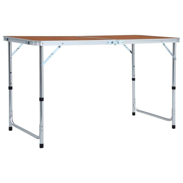 vidaXL Klappbarer Campingtisch Aluminium 120 x 60 cm, 48172