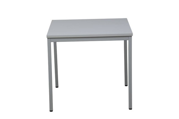 Gürkan Tisch, 80 x 80 x 75 cm, Lichtgrau, Grau, Mehrzwecktisch, Quadrat, MTB.S.88, 101450