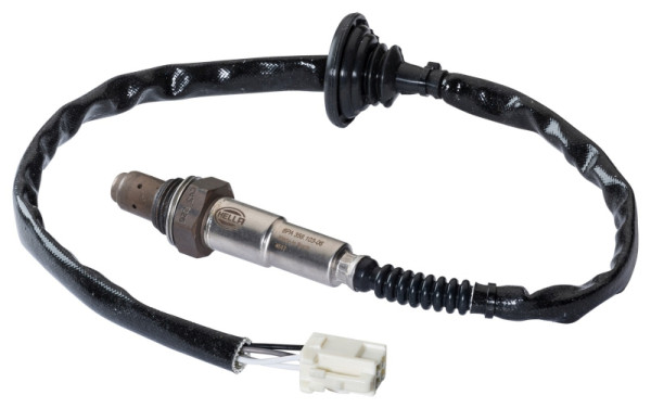 HELLA Lambdasonde, 4-polig, Kabel: 520mm, 6PA 358 103-061