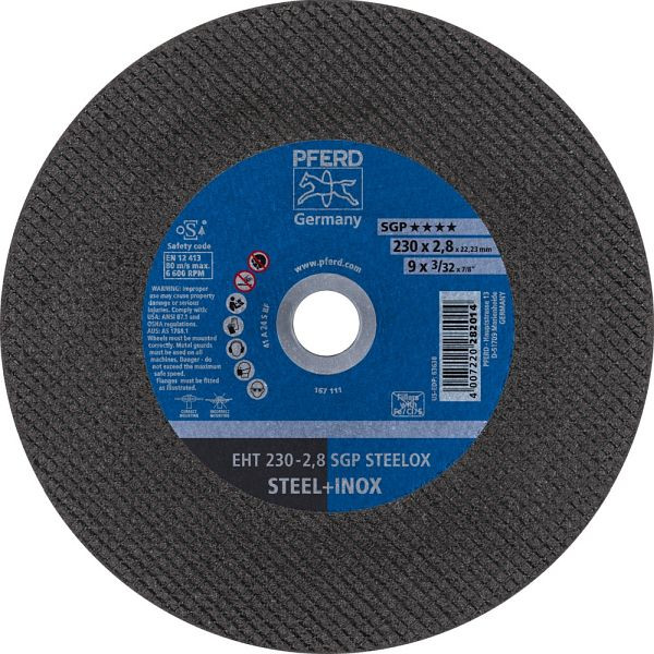 Pferd Trennscheibe EHT 230-2,8 SGP STEELOX, VE: 25 Stück, 61328722