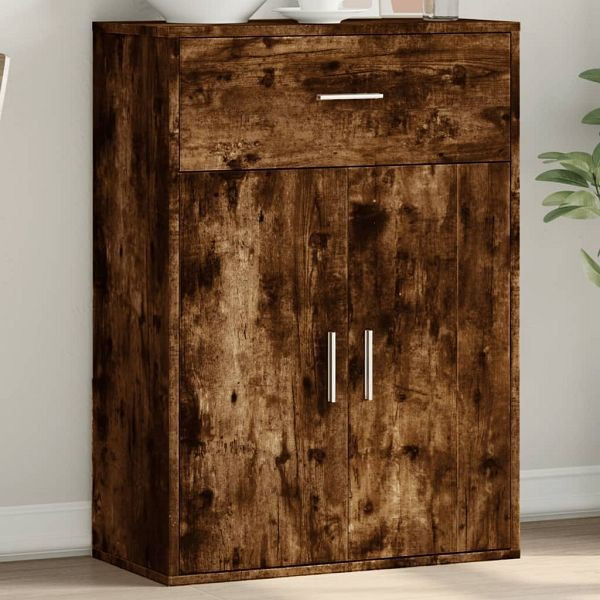 vidaXL Sideboard Räuchereiche 60x30x84 cm Holzwerkstoff, 840496