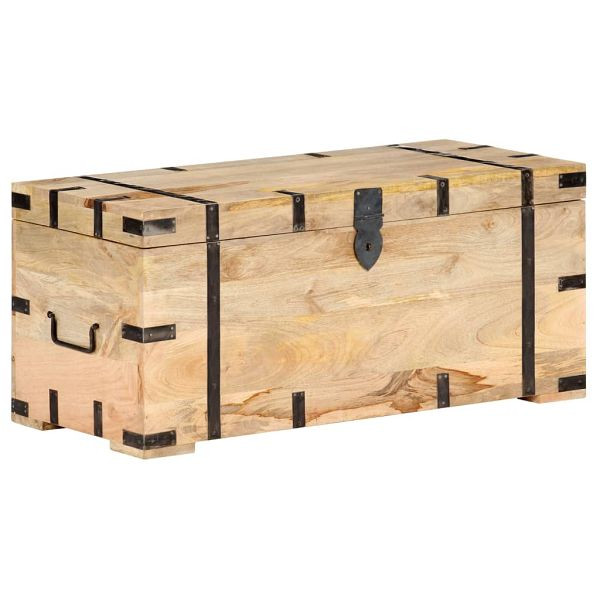 vidaXL Truhe 90x40x40 cm Mango Massivholz, 289634, 8719883999043