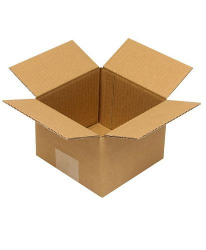 TransPak Wellpapp-Faltkarton 1-wellig, Innenmaß 140 x 140 x 100 mm, Qualität 1.20B, VE: 50 Stück, 299208