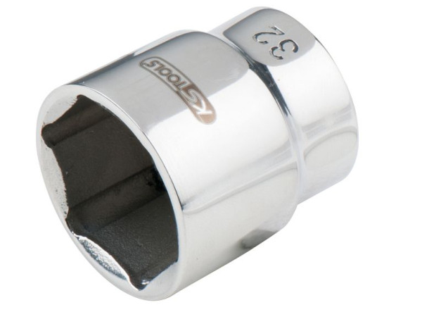 KS Tools Edelstahl 3/4" 6kant-Stecknuss, 17mm, 964.3417