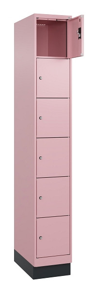 C+P Schließfachschrank Evolo PLUS, mit Sockel, 6 Fächer, 1950x300x500mm, 3015/30, 049020-106 S10024