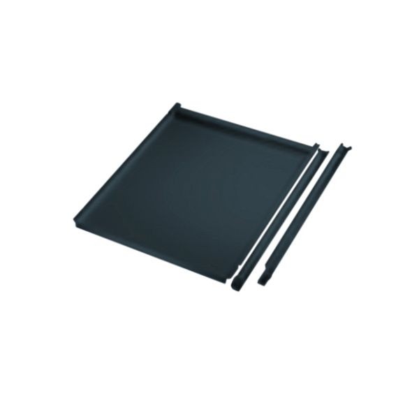 Manuflex Ausziehboden für Gehäuseunterbau mit Tür in Anthrazit RAL 7016, BxTxH = 460 x 545 x 19 mm, Anthrazit, ZB2186.7016