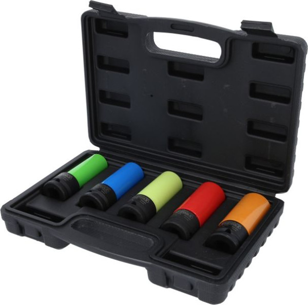 KS Tools 1/2" Alu-Felgen Kraft-Stecknuss-Satz robust, 5-teilig, 515.0870