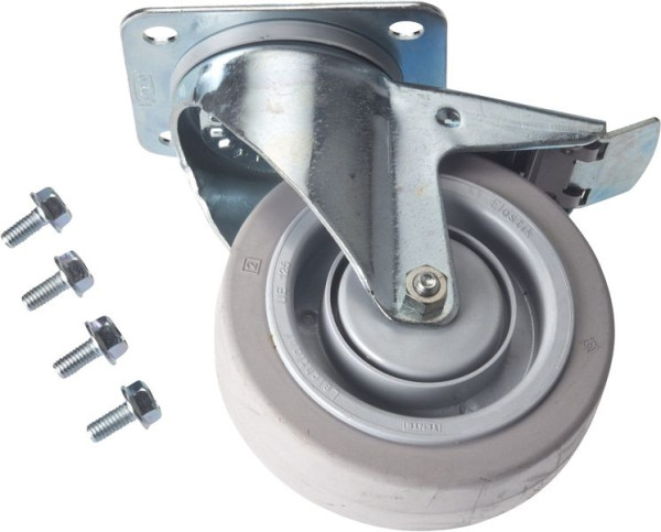 Hazet Lenkrolle, mit Feststeller, schwarz, Ø 125 mm, für Werkstattwagen Hazet Assistent 179 A XXL, 179 XL, 179 XXL, 179 N XL, 179 N XXL, 179W-011