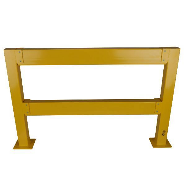 CRASH STOP Basis Sicherheitsgeländer: 2 Endpfosten 1000 mm, verzinkt, Balken 1350 mm, 2PE+100B+135