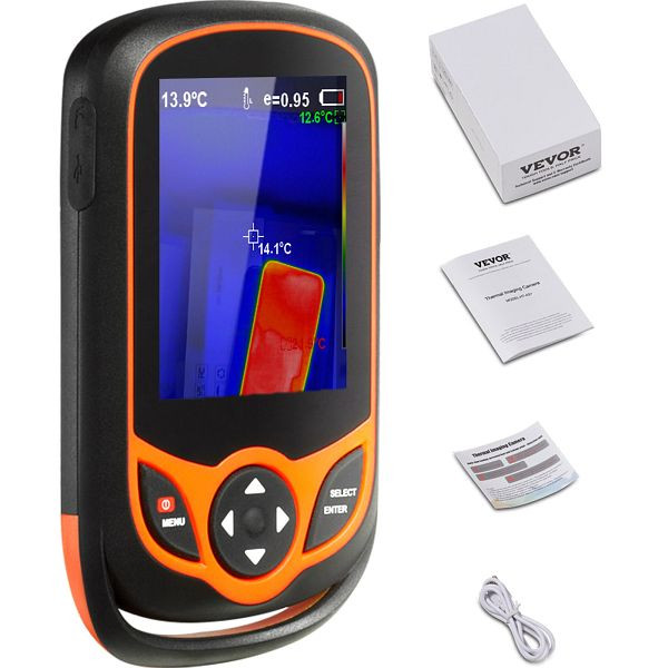 VEVOR Wärmebildkamera, 256 x 192 IR-Auflösung, Taschen-Wärmebildkamera und WLAN, KDSRCXY256198DK0SV9