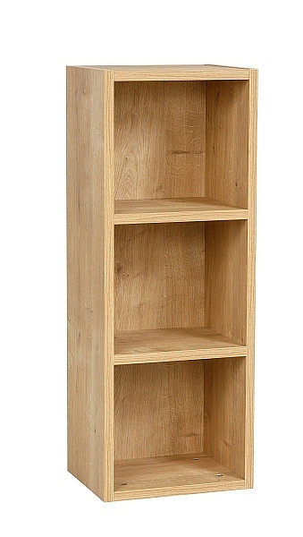 Mades Bücherregal mit 3 Fächern, Saphir Eiche Dekor, 30x24x80 cm, 152.FRN.53.11.500.02
