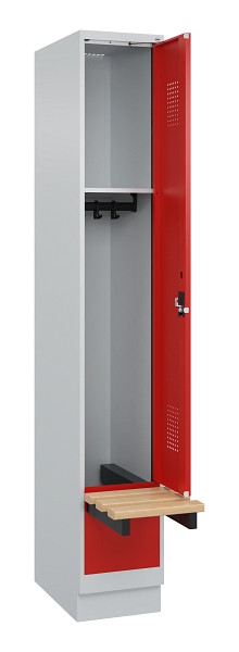 C+P Spind Evolo PLUS, 1 Abteile, 1950x300x815mm, 7035/3020, Zylinderschloss, 049040-10 S10032
