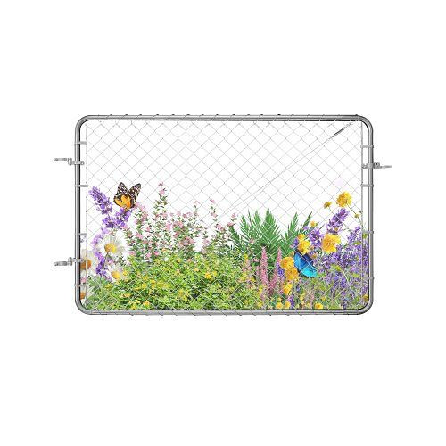 VEVOR Gartentür 183x122 cm, verstellbar, passend für Zaunöffnungen 61–183 cm(B)x183 cm(H), Pfosten nicht enthalten, SWHYM7248INC0PSZBV0