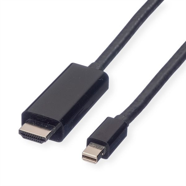 VALUE Mini DisplayPort Kabel, Mini DP-UHDTV, ST/ST, schwarz, 3 m, 11.99.5797