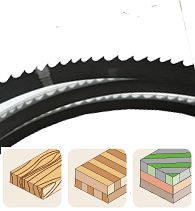Bayerwald Werkzeugstahl Bandsägeblatt, 2225 x 13 x 0.36 x 4, 120-20420