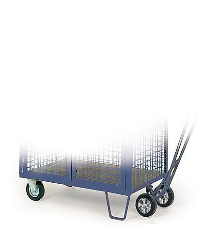 Protaurus Rotauro Schrankwagen für Hebelroller, 1280x850x1776mm mit Drahtgitterverkleidung, 200mm TPE-Räder, 12-1293