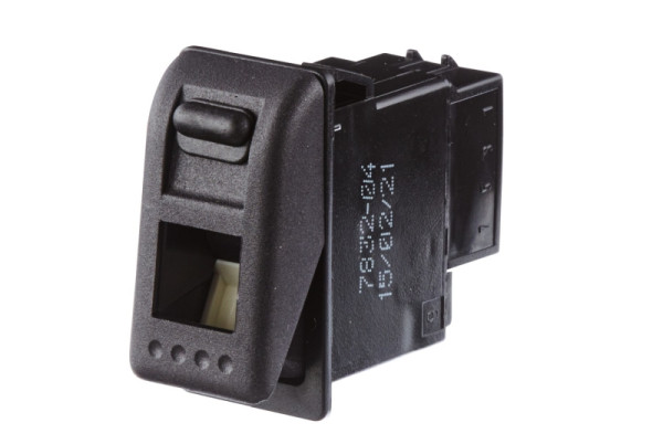 HELLA Schalter, Kippbetätigung, Ausstattungsvar.: I-0, Anschlussanzahl: 4, geclipst, mit Komfortfunktion/Sicherheitsschalter, 6EH 007 832-041