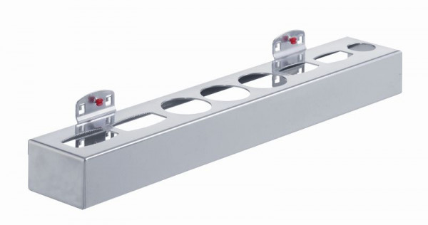 Kappes RasterPlan Aufnahmehalter für Dosen und Flaschen für 8 Teile alufarben, B 500 x H50 x T80 mm, für 4 Oval- / Runddosen, 4042.00.1301