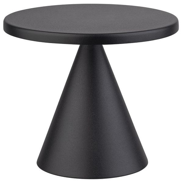 APS Tischleuchte "CONE MINI", Akku-Leuchte, inkl. Ladestation, USB-Ladekabel und Fernbedienung, Höhe 11,5 cm, Schwarz, 17101
