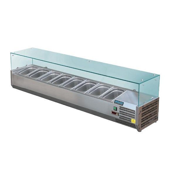 Polar Serie G Aufsatzkühlvitrine für 8x GN1/3, R600a, GD877
