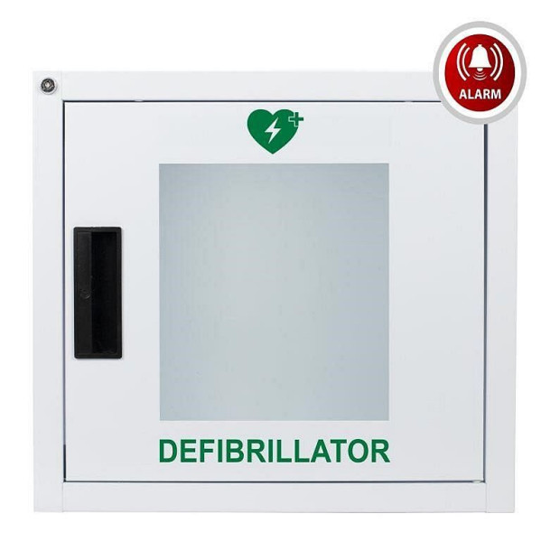 MedX5 Universal Defibrillator (AED) Metallwandkasten für Innen, mit Alarm, weiß, 1-57844